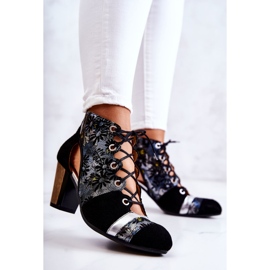 Bottes à Talons pour Femme en Cuir Maciejka Spring 03938-01 Noir le noir 4