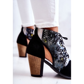 Bottes à Talons pour Femme en Cuir Maciejka Spring 03938-01 Noir le noir 7