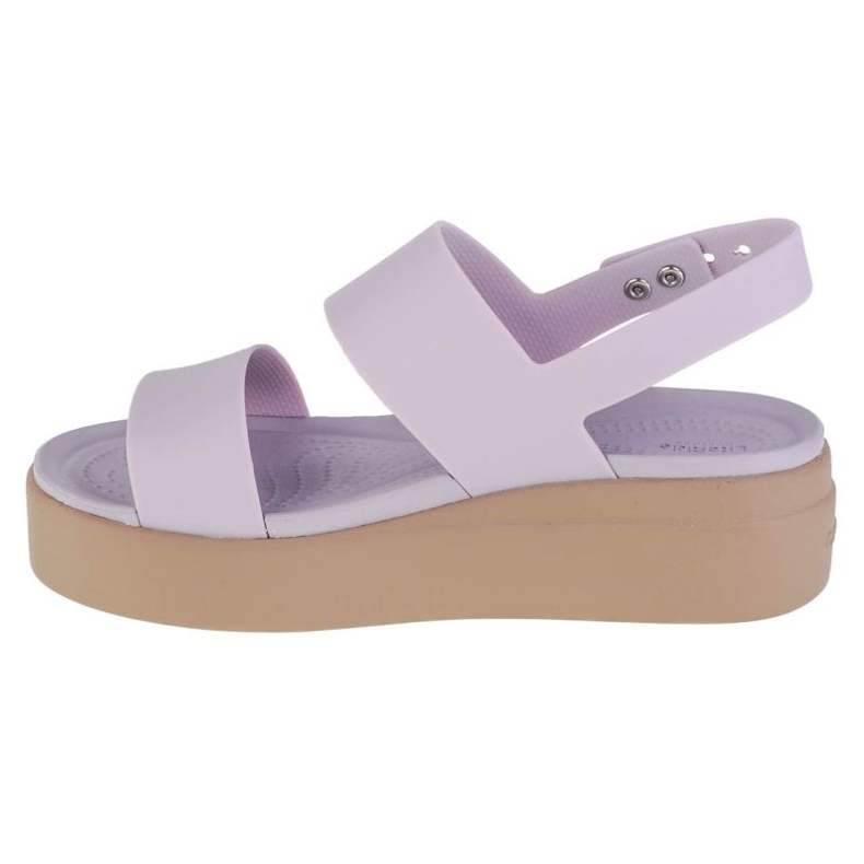 Crocs Brooklyn Sandales compensées basses 206453-5PV violet 1 Crocs Brooklyn Sandales compensées basses 206453-5PV violet 1