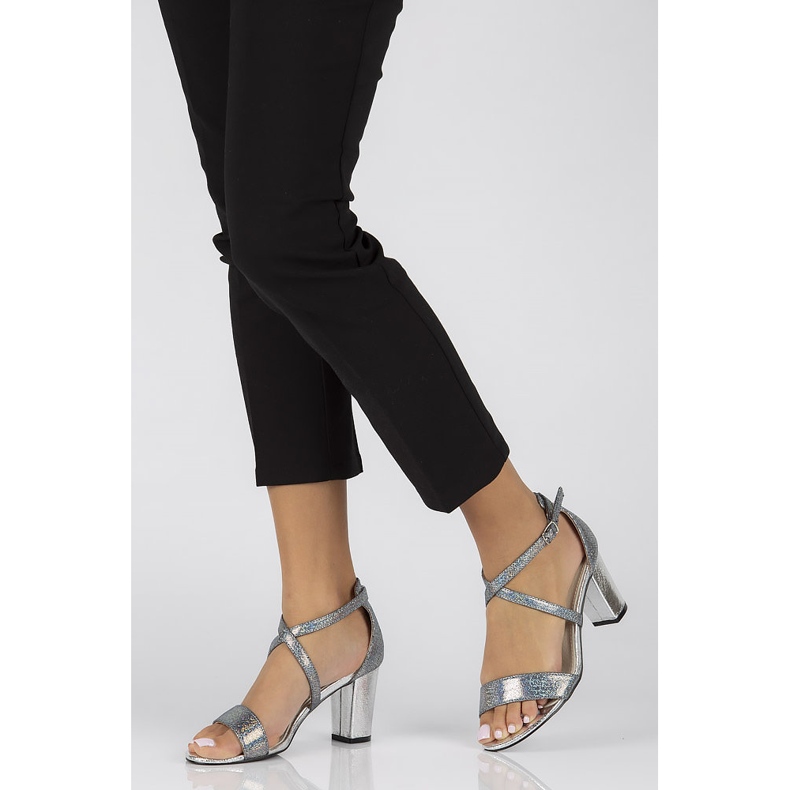 Filippo DS1276/22 Si argent sandales gris 2