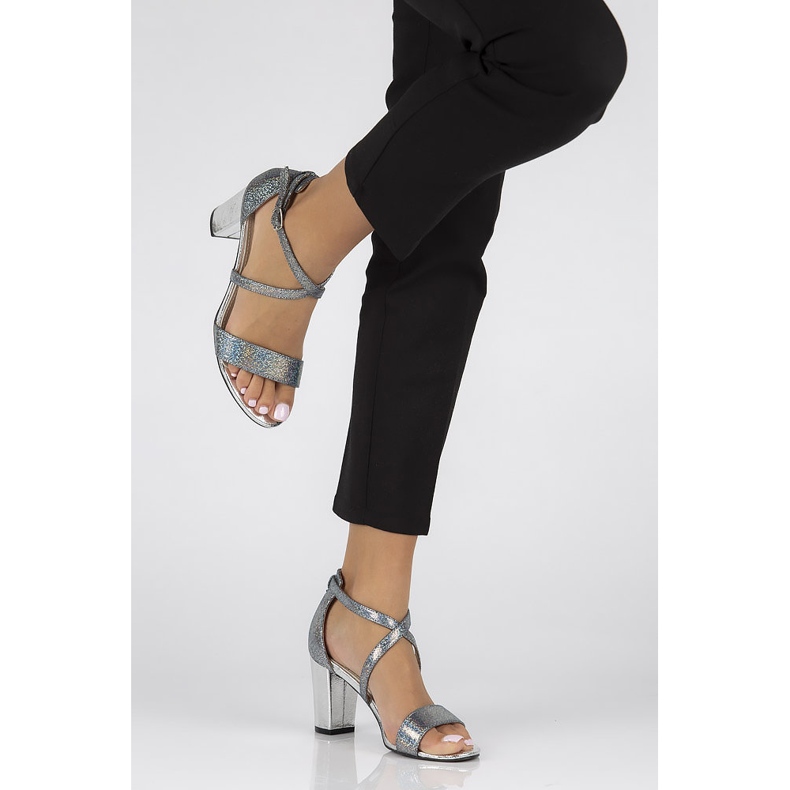 Filippo DS1276/22 Si argent sandales gris 1 Filippo DS1276/22 Si argent sandales gris 1