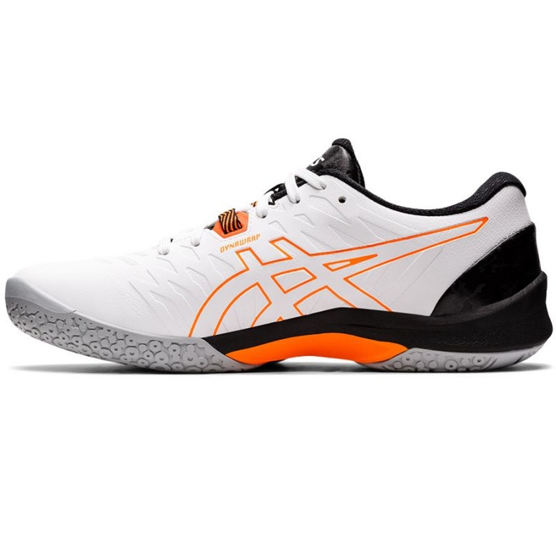 Asics Blast Ff 2 M 1071A044 103 chaussures de handball blanche orange blanche 1