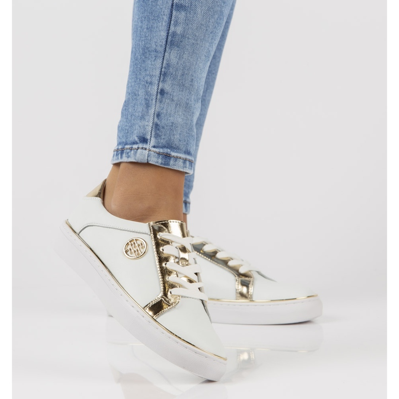 Baskets en cuir FILIPPO DP3617/22 Wh blanc 1