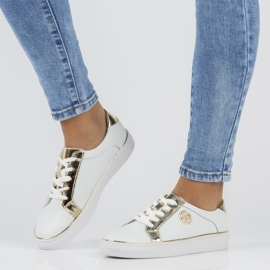 Baskets en cuir FILIPPO DP3617/22 Wh blanc blanche 4