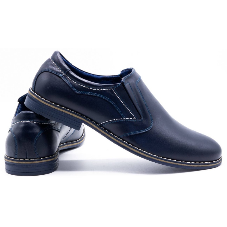 Olivier Chaussures élégantes pour hommes 283LU bleu marine 3