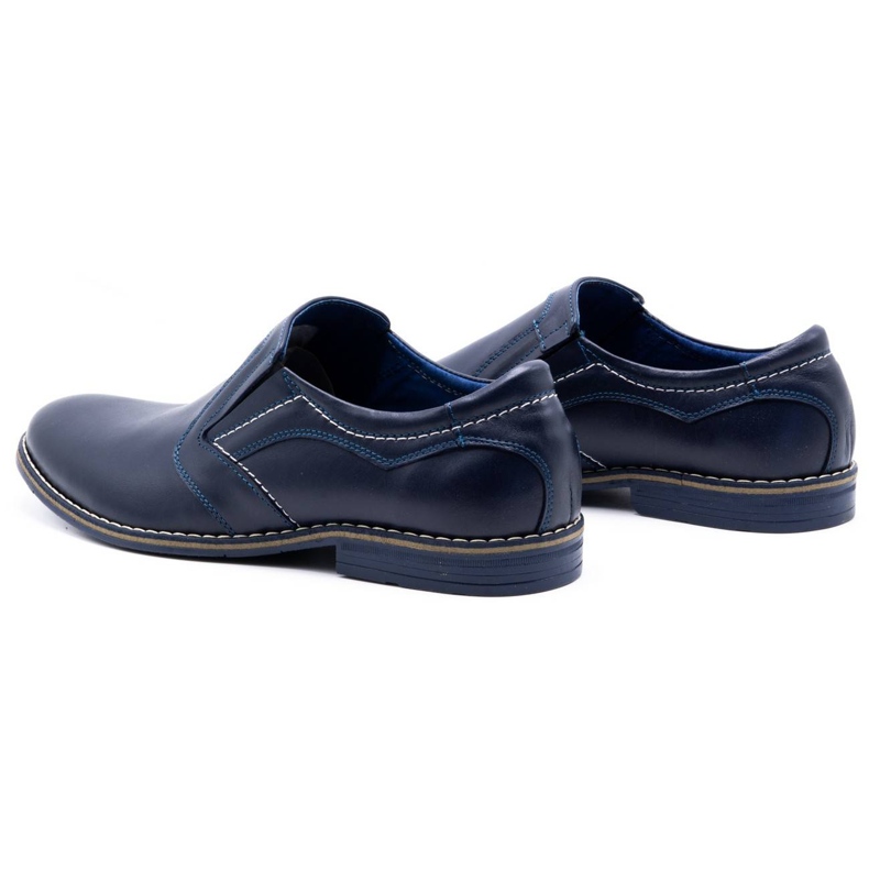 Olivier Chaussures élégantes pour hommes 283LU bleu marine 4