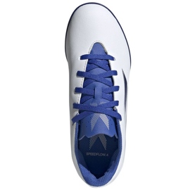 Chaussures de foot Adidas X Speedflow.4 Tf Jr GW7533 multicolore blanche 2