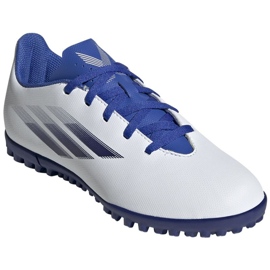 Chaussures de foot Adidas X Speedflow.4 Tf Jr GW7533 multicolore blanche 3