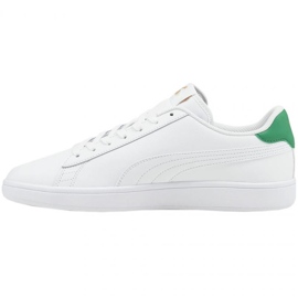 Puma Smash v2 LM 365215 36 blanche vert 1