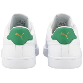 Puma Smash v2 LM 365215 36 blanche vert 2