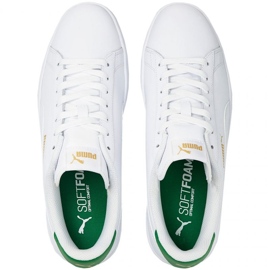 Puma Smash v2 LM 365215 36 blanche vert 3