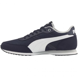 Puma St Runner Essential M 383055 04 blanc bleu marine 1
