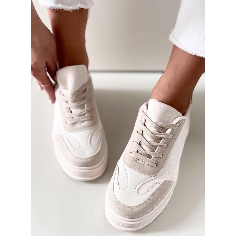 Baskets à semelles hautes par Santi Beige 1 Baskets à semelles hautes par Santi Beige 1