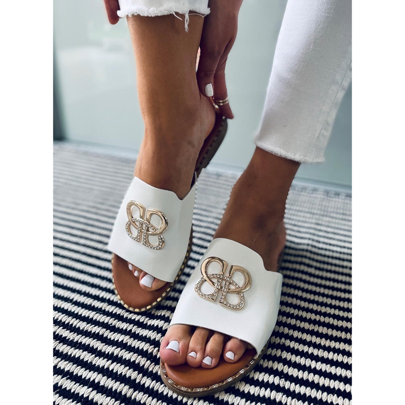 Chaussons femme Inday Blanc 2