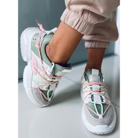 Baskets Zeny vertes multicolore 5