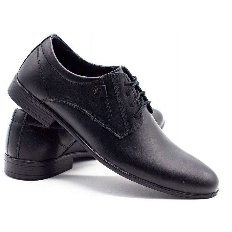 KOMODO Chaussures formelles pour hommes 850 noir mat le noir 3