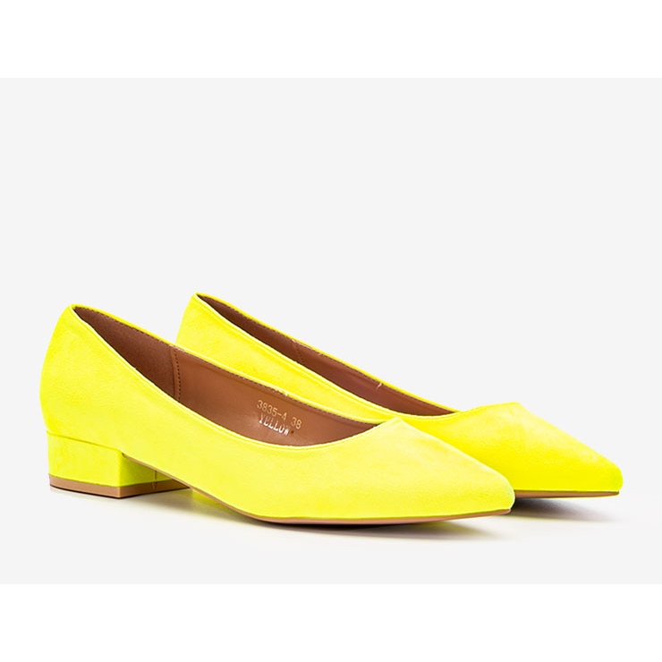 Les talons hauts jaune fluo de Jody 1