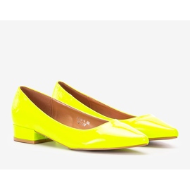 Escarpins Timms jaune fluo 1