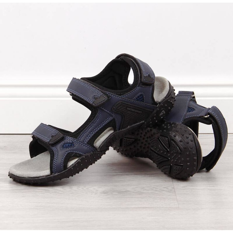 Sandales sport velcro bleu marine American Club W AM887B 2 Sandales sport velcro bleu marine American Club W AM887B 2