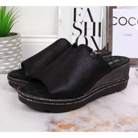 T.Sokolski W SCA167A chaussons compensés noirs 2