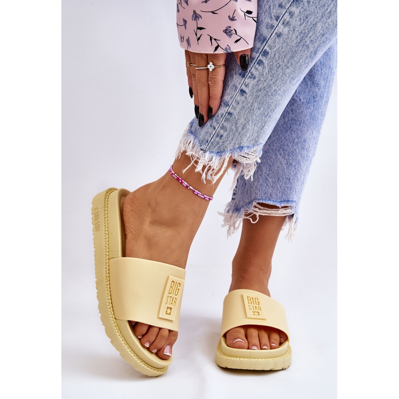 Chaussons Femme Big Star JJ274A305 Jaune 1