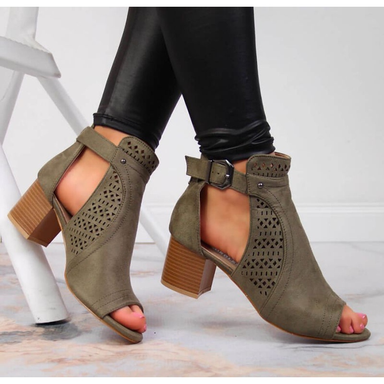 Sandales ajourées T.Sokolski W SCA159B kaki 2