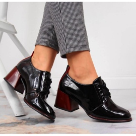 Chaussures en cuir sur le bloc Filippo W PAW350 noir le noir 2