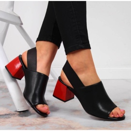 Sandales en cuir avec élastique Filippo W PAW352 noir le noir 2