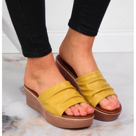 Chaussons compensés Filippo W PAW354 jaune 3