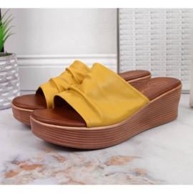 Chaussons compensés Filippo W PAW354 jaune 5
