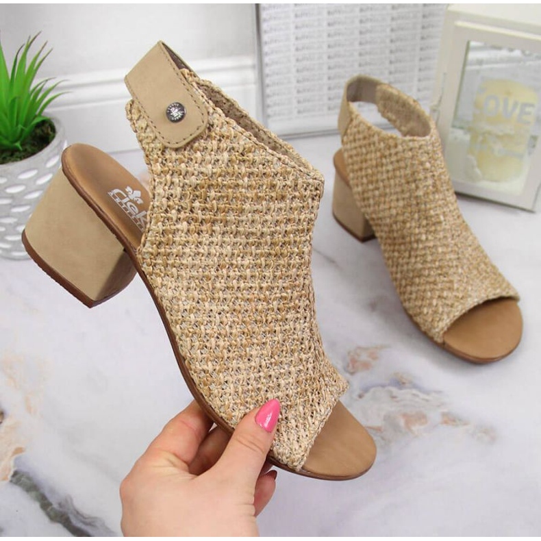 Sandales fermées Rieker M RKR538 beige multicolore 1