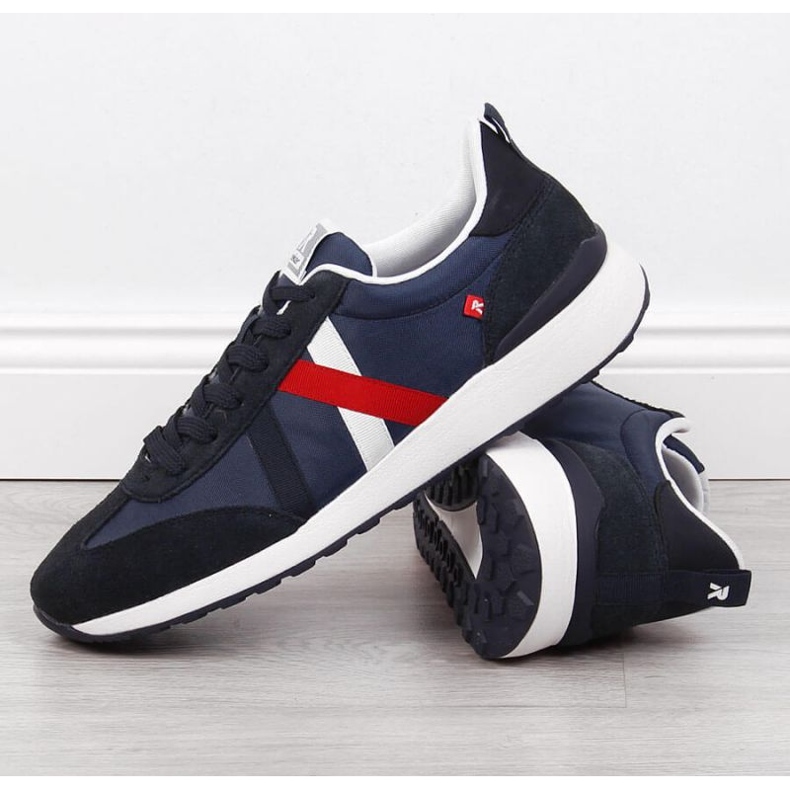 Casual Rieker M RKR539 chaussures de sport bleu marine 2