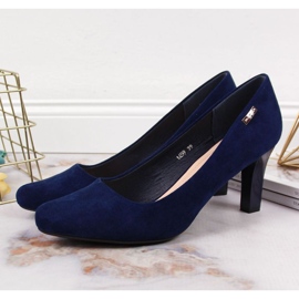 Escarpins sur le poteau en daim Sergio Leone W SK39Y bleu marine 2
