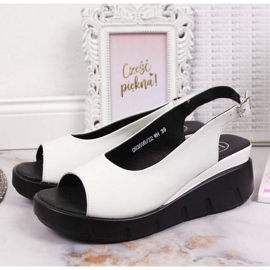 Sandales en cuir sur le coin Filippo W PAW360A blanc blanche 2