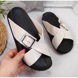 Meliski Zaxy W JJ285057 chaussons crème écru 1 Meliski Zaxy W JJ285057 chaussons crème écru 1