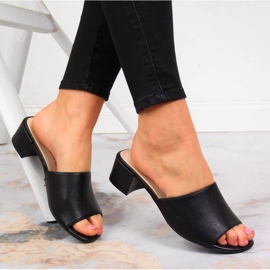 Chaussons sur le bloc Sergio Leone W SK375A noir le noir 2 Chaussons sur le bloc Sergio Leone W SK375A noir le noir 2