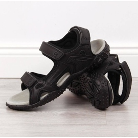 Sandales velcro American Club W AM887A noir le noir 2