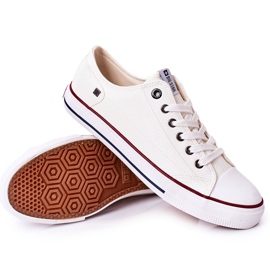 Baskets en cuir pour hommes Big Star II174001 Blanc blanche 4