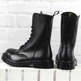Bottes en cuir noir pour hommes, non isolées Gregor 3