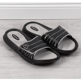 Chaussons en caoutchouc pour homme Atletico noirs 2