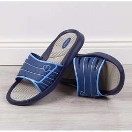 Chaussons en caoutchouc Atletico bleu marine pour homme 2