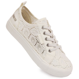 Baskets en dentelle blanche Big Star W274925 2