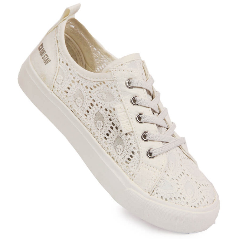 Baskets en dentelle blanche Big Star W274925 2