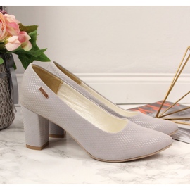 Escarpins sur le poteau gris Monique multicolore 2 Escarpins sur le poteau gris Monique multicolore 2