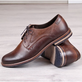 Chaussures homme Gregor 1836 en cuir marron brun 1