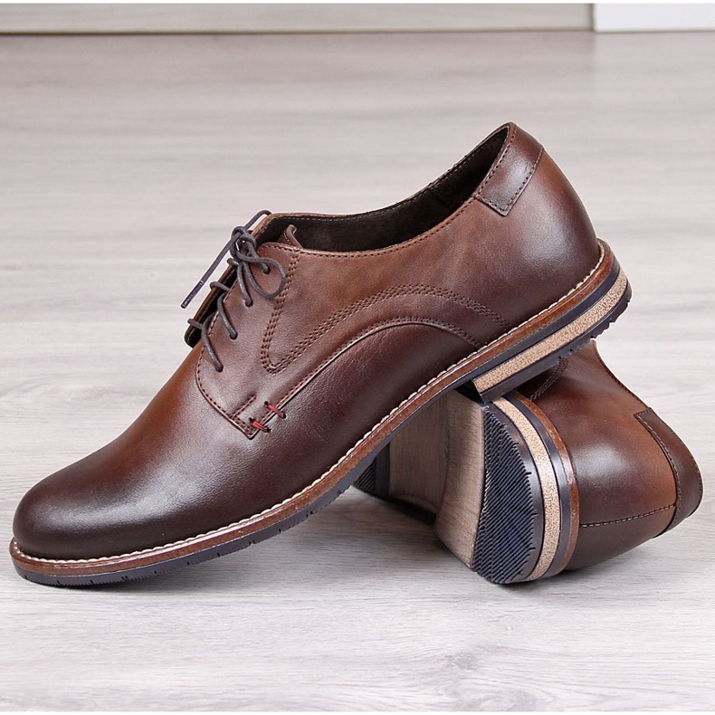 Chaussures homme Gregor 1836 en cuir marron brun 1
