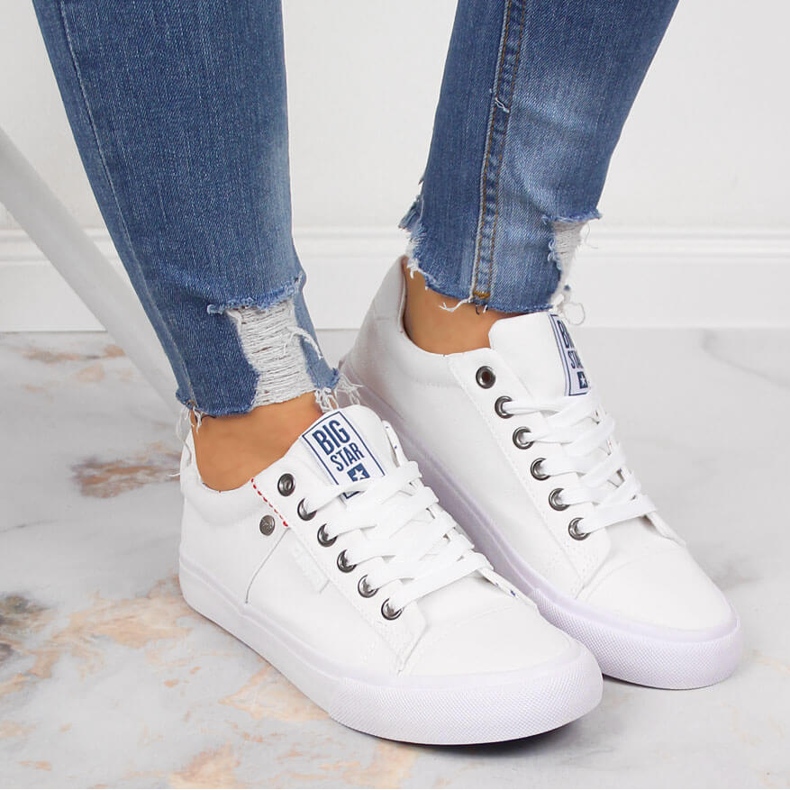 Baskets Basses blanches Big Star AA274511 2