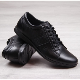 Chaussures casual homme cuir noir Gregor 2063 1