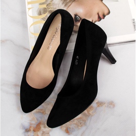 Escarpins en daim Sergio Leone noirs 1