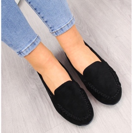 Mocassins en daim noir pour femme de Sergio Leone le noir 1